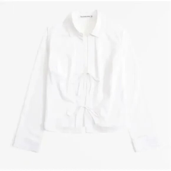 Abercrombie Poplin Tie Shirt - Picture 1 of 1
